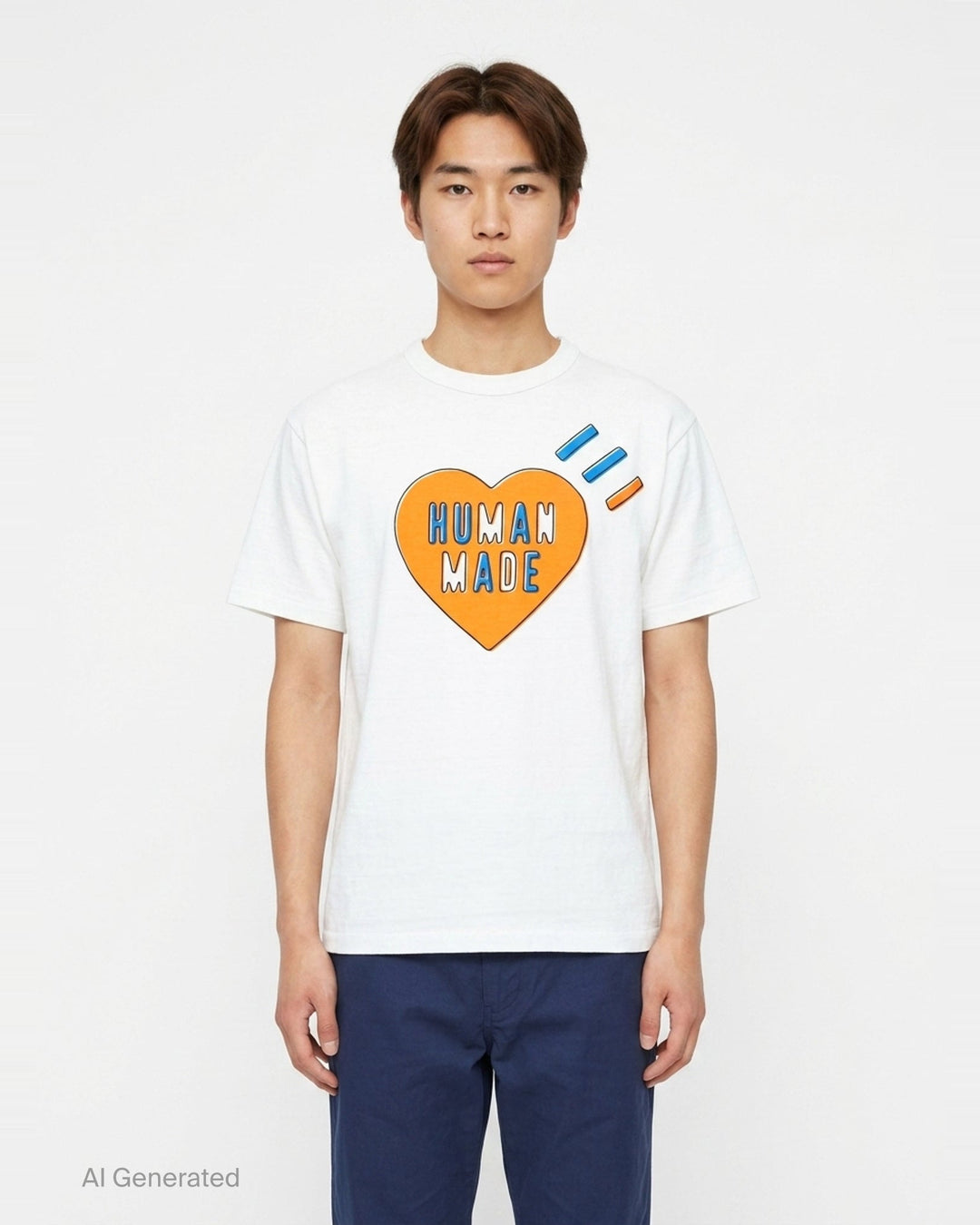Heart Graphic Short Sleeve Tee | Human Made | Club21 - front