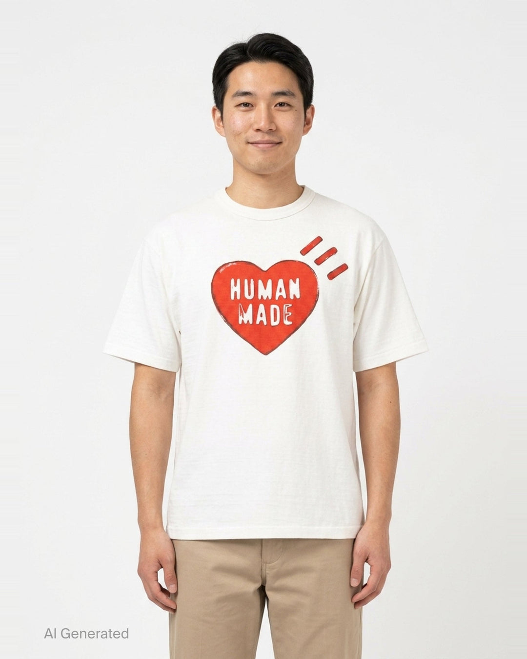 Heart Graphic Short Sleeve Tee | Human Made | Club21 - front