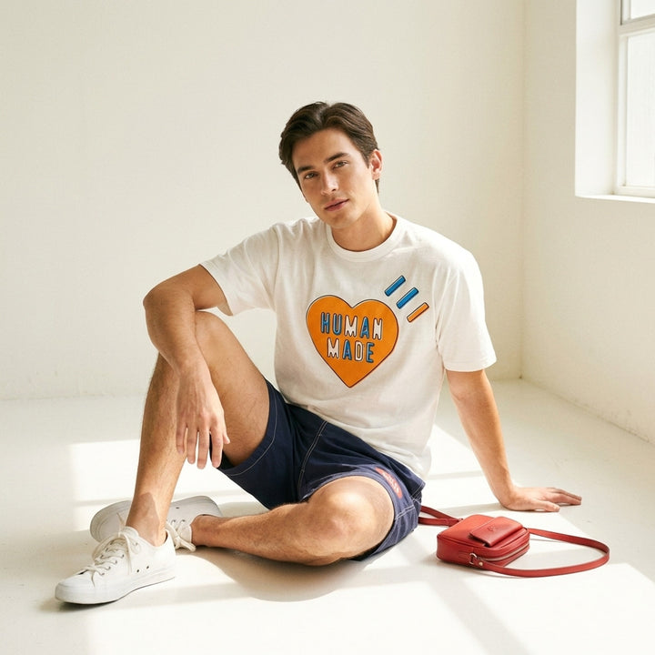 Heart Graphic Short Sleeve Tee | Human Made | Club21 - lifestyle