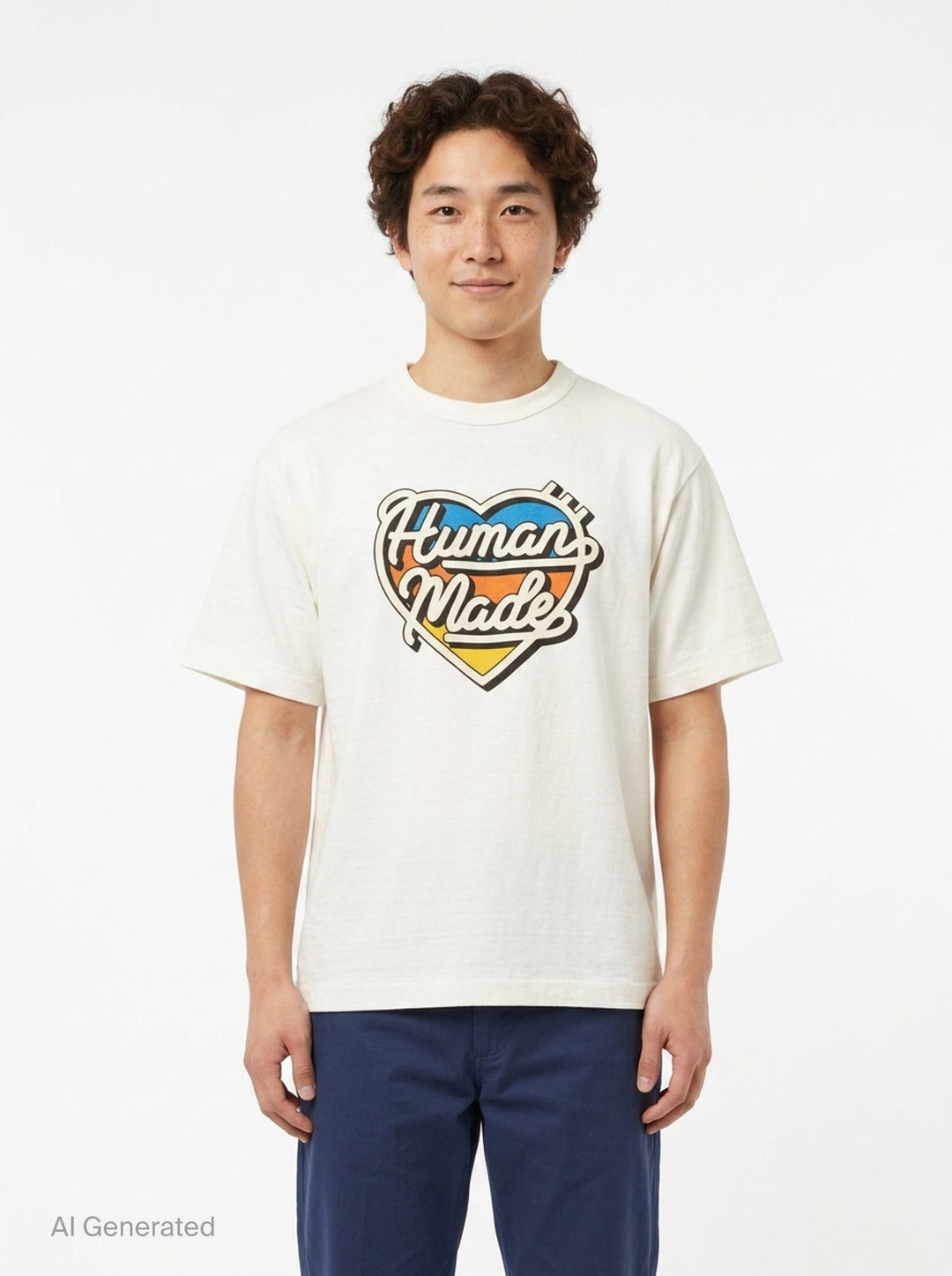 Heart Logo Graphic Tee | Human Made | Club21 - front