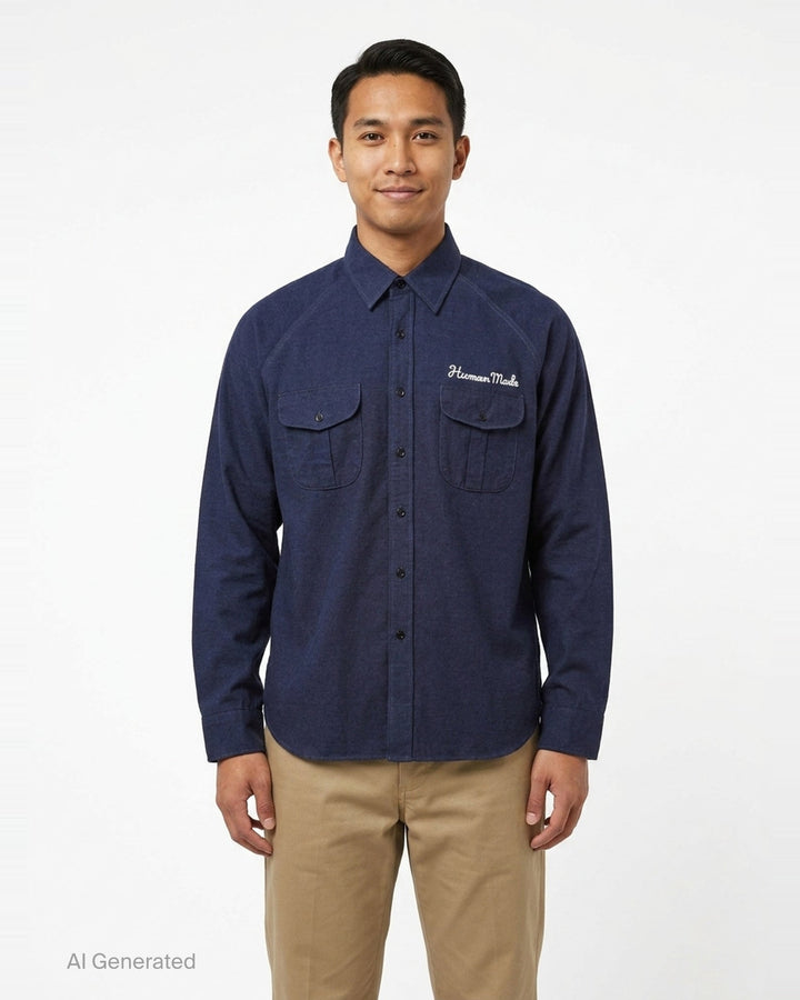 Long Sleeve Work Shirt | Human Made | Club21 - front