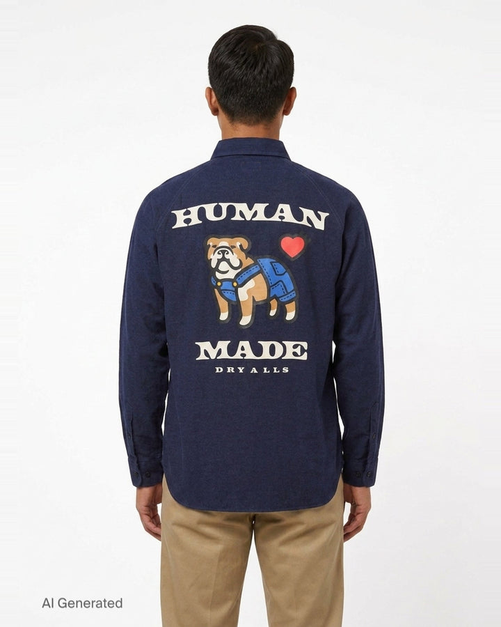 Long Sleeve Work Shirt | Human Made | Club21 - back