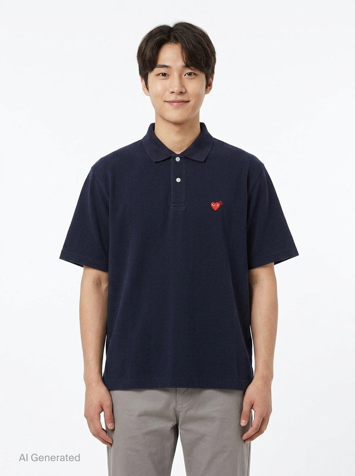 Short Sleeve Polo Shirt | Human Made | Club21 - front