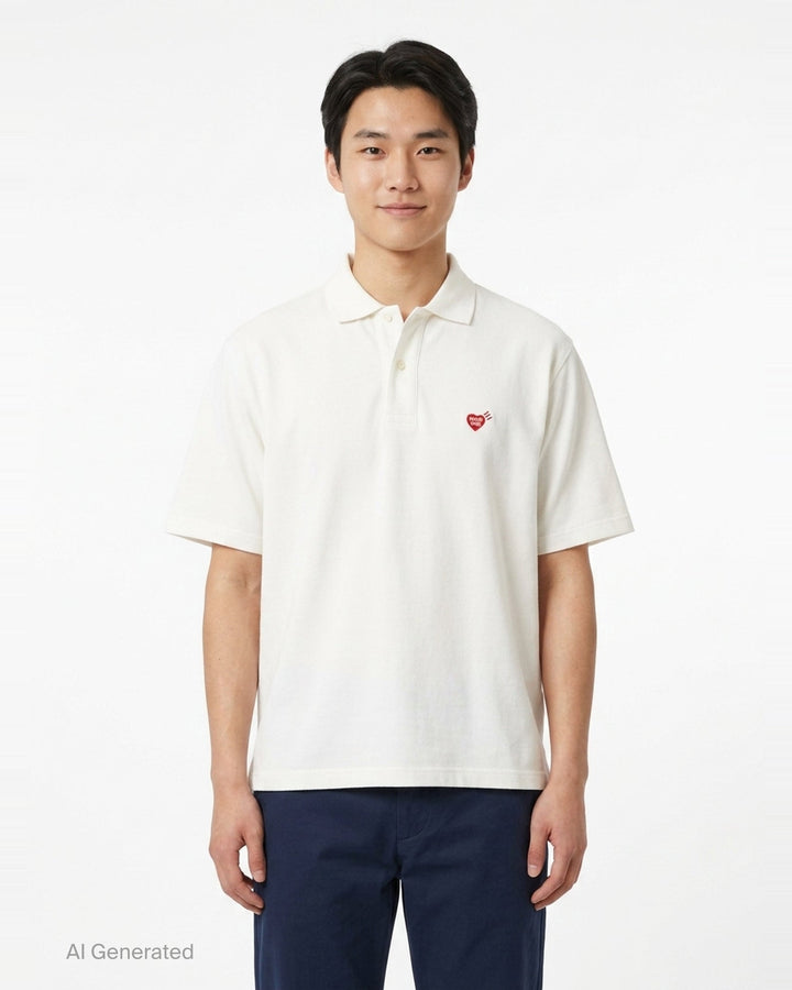 Short Sleeve Polo Shirt | Human Made | Club21 - front