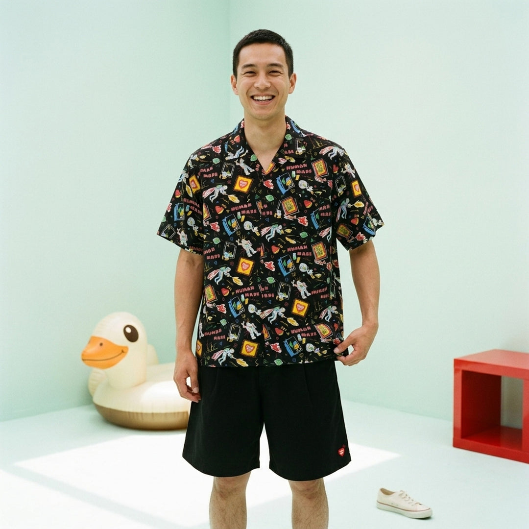 Space Print Short Sleeve Aloha Shirt | Human Made | Club21 - lifestyle