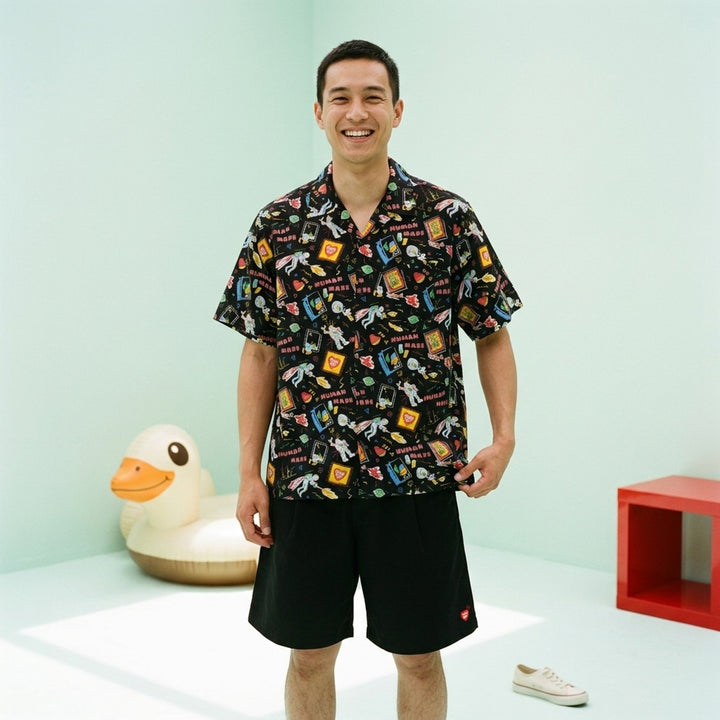 Space Print Short Sleeve Aloha Shirt | Human Made | Club21 - lifestyle