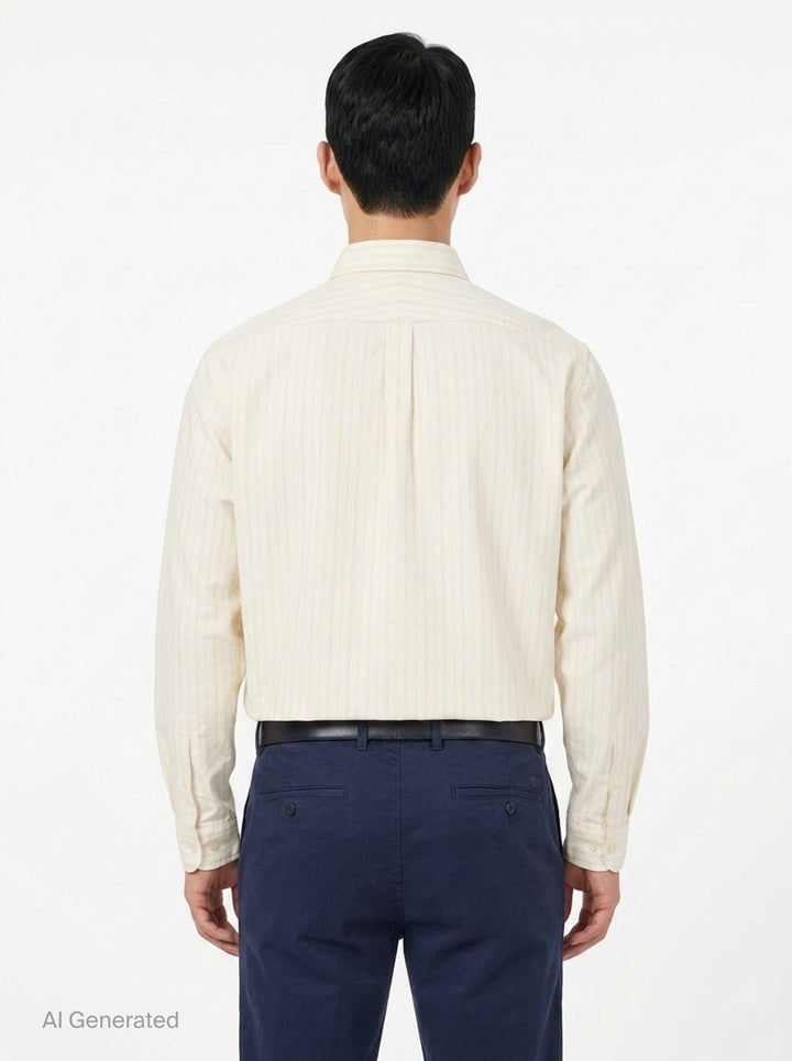 Stripe Oxford Button-Down Shirt | HUMAN MADE | Club21 - back