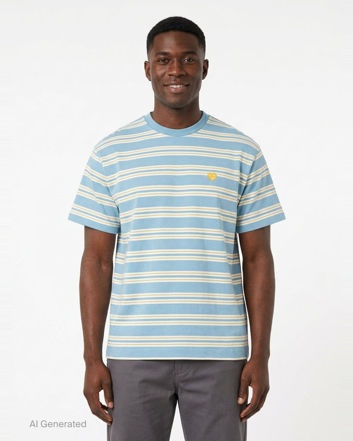Striped Short Sleeve Tee | Human Made | Club21 - front