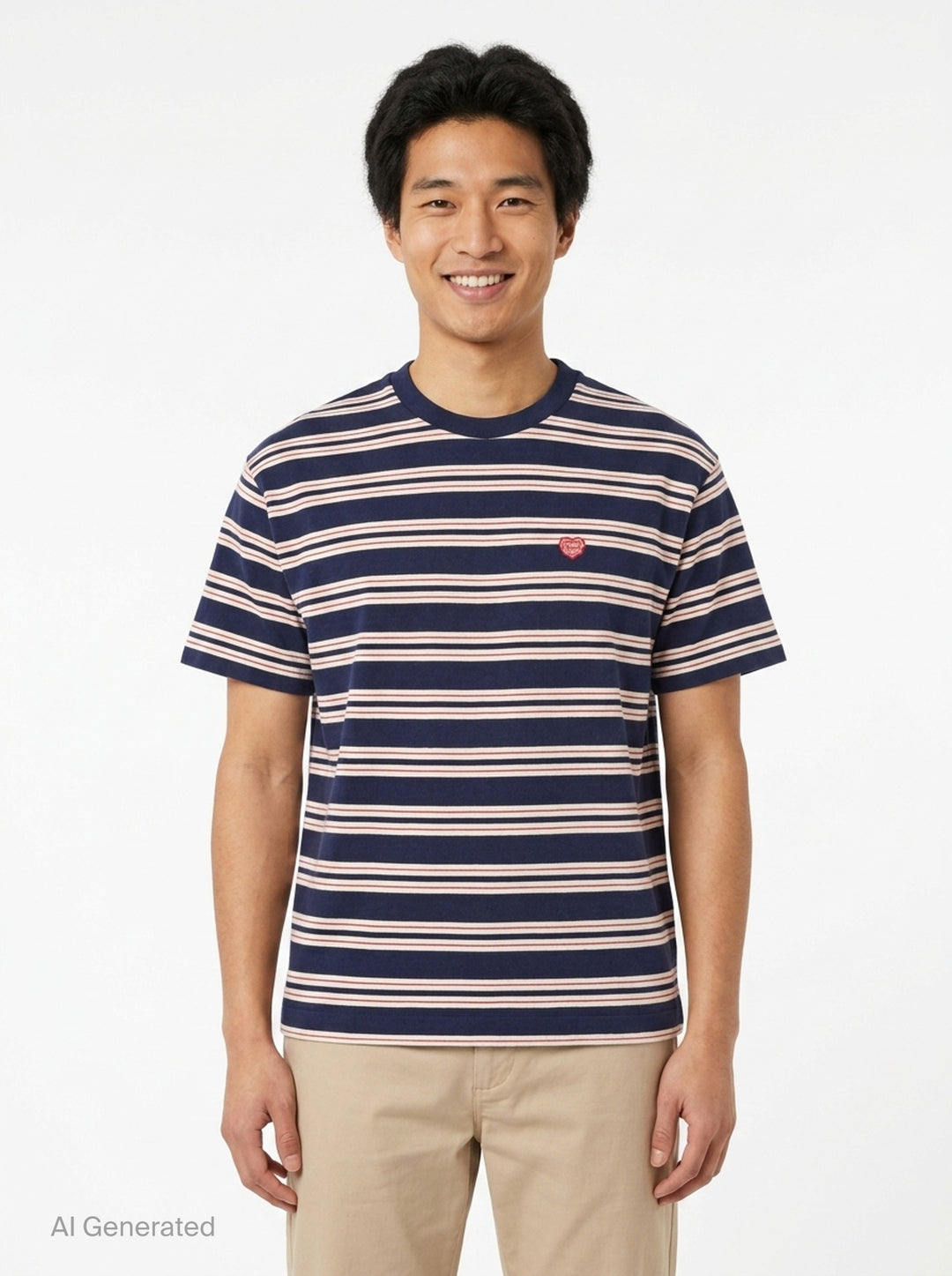 Striped Short Sleeve Tee | Human Made | Club21 - front