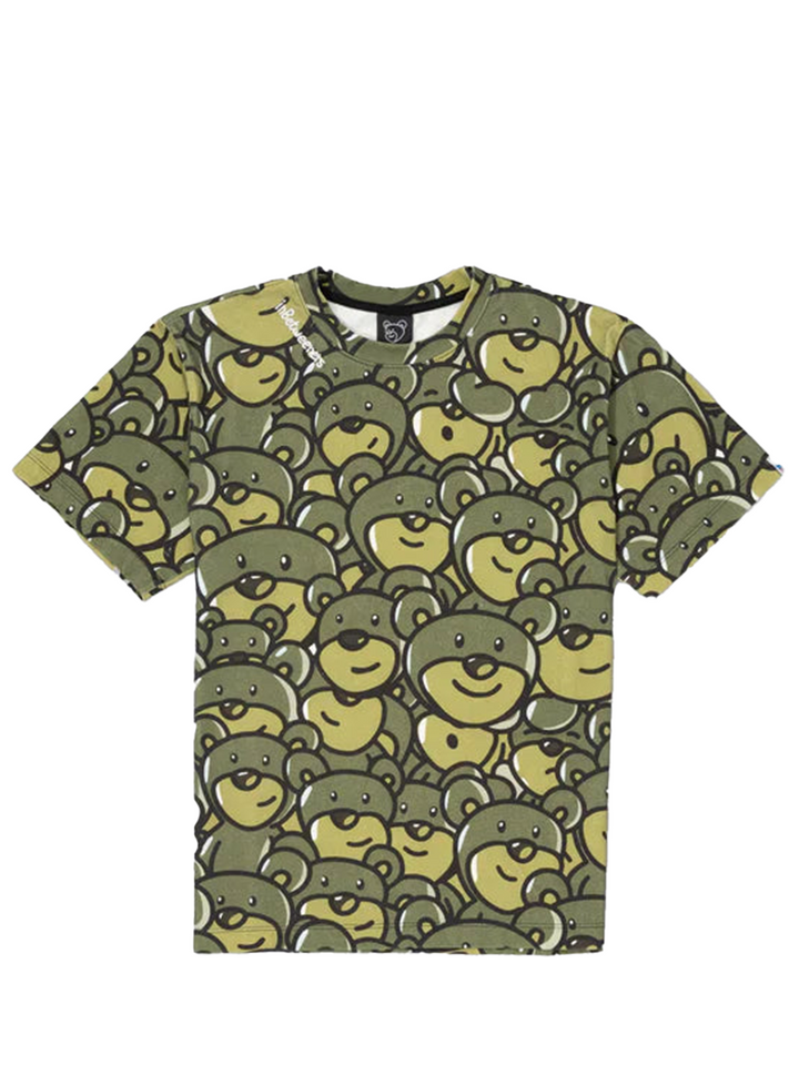 inBetweeners_Motif_Bear_T-Shirt_Unisex_Green