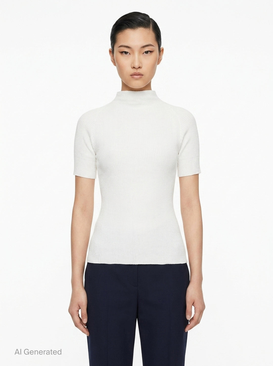 Chiffon Twist Short Sleeve Shirt | Issey Miyake | Club21 - front