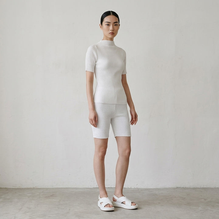 Chiffon Twist Short Sleeve Shirt | Issey Miyake | Club21 - lifestyle