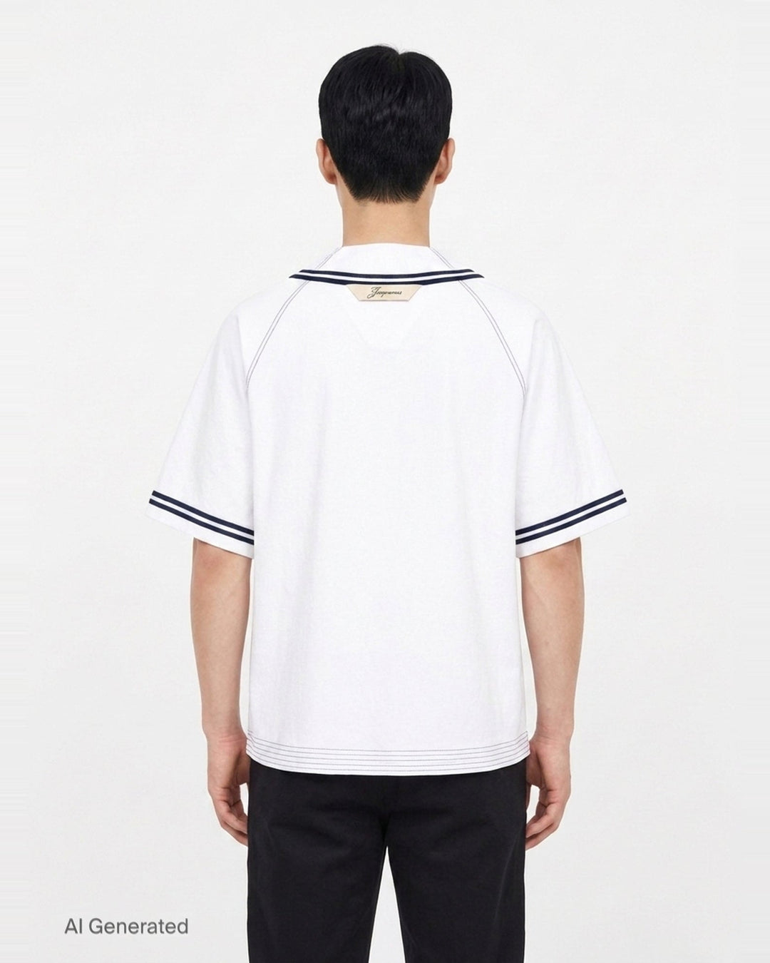 Baseball Short Sleeve Jersey | Jacquemus | Club21 - back