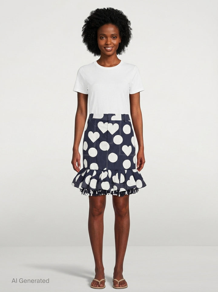 Cabana Ruffle Midi Skirt | Jacquemus | Club21 - front