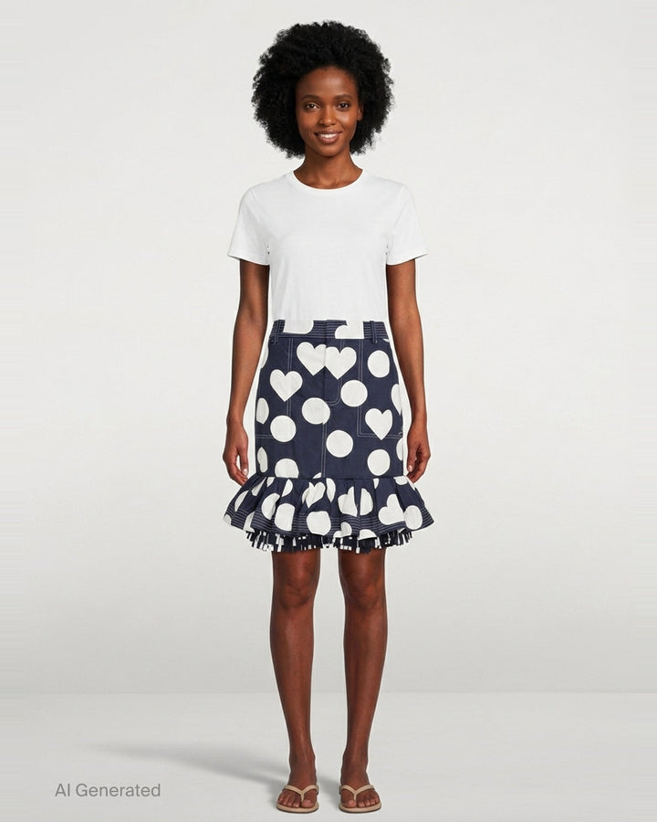 Cabana Ruffle Midi Skirt | Jacquemus | Club21 - front