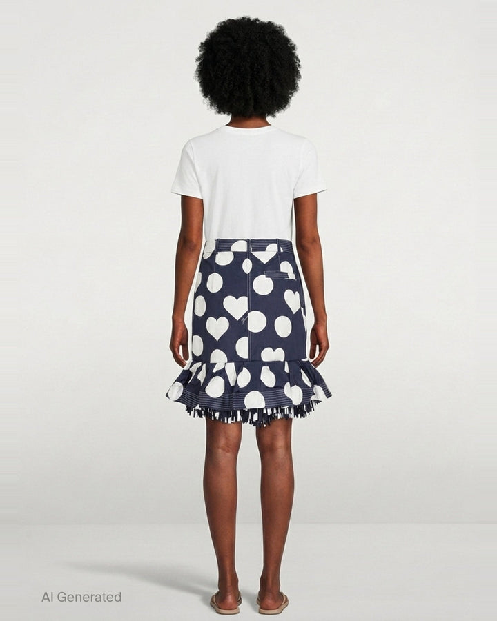 Cabana Ruffle Midi Skirt | Jacquemus | Club21 - back