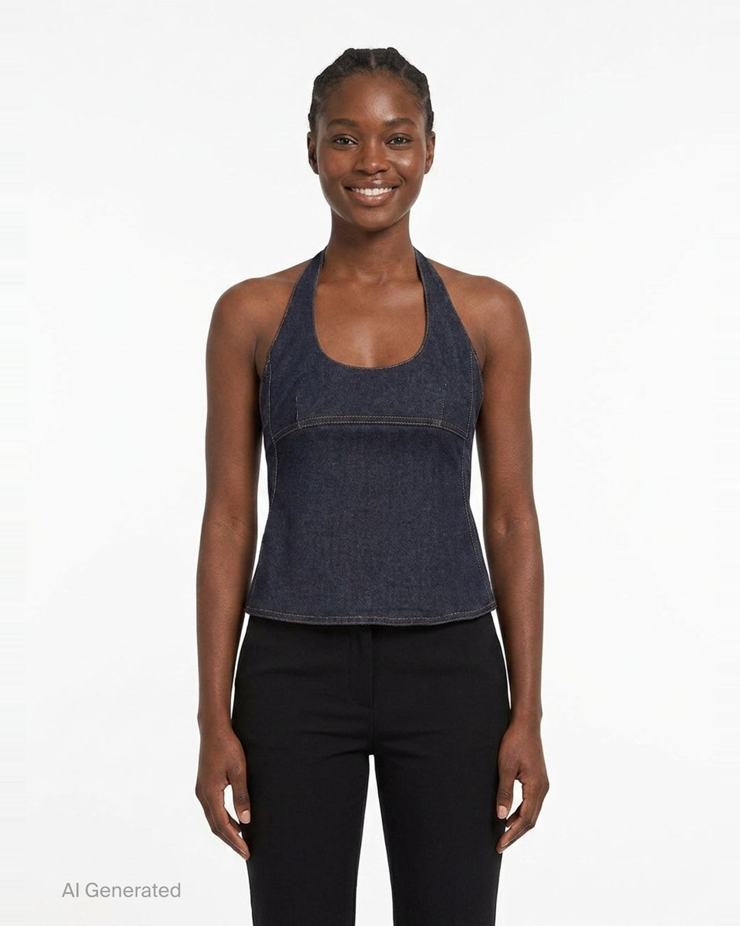 De-Nimes Lavoir Halter Top | Jacquemus | Club21 - front