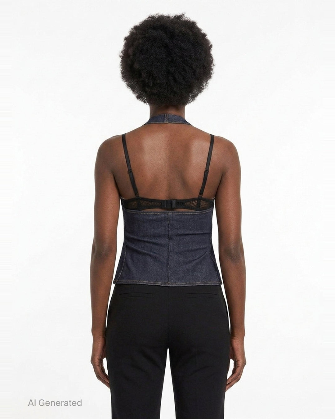 De-Nimes Lavoir Halter Top | Jacquemus | Club21 - back