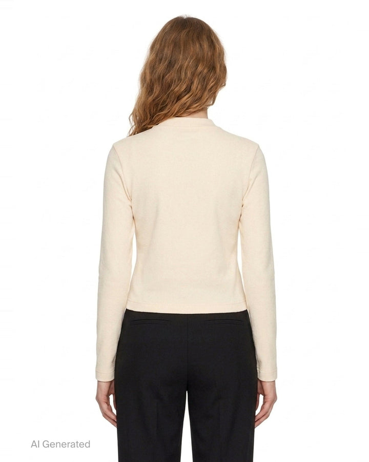 Gros Grain Long Sleeve Tee | Jacquemus | Club21 - back