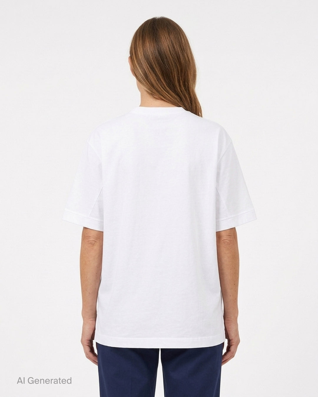 Jacquemus Le Montaigne oversized short sleeve tee in chocolate brown with woven script label on the chest - back