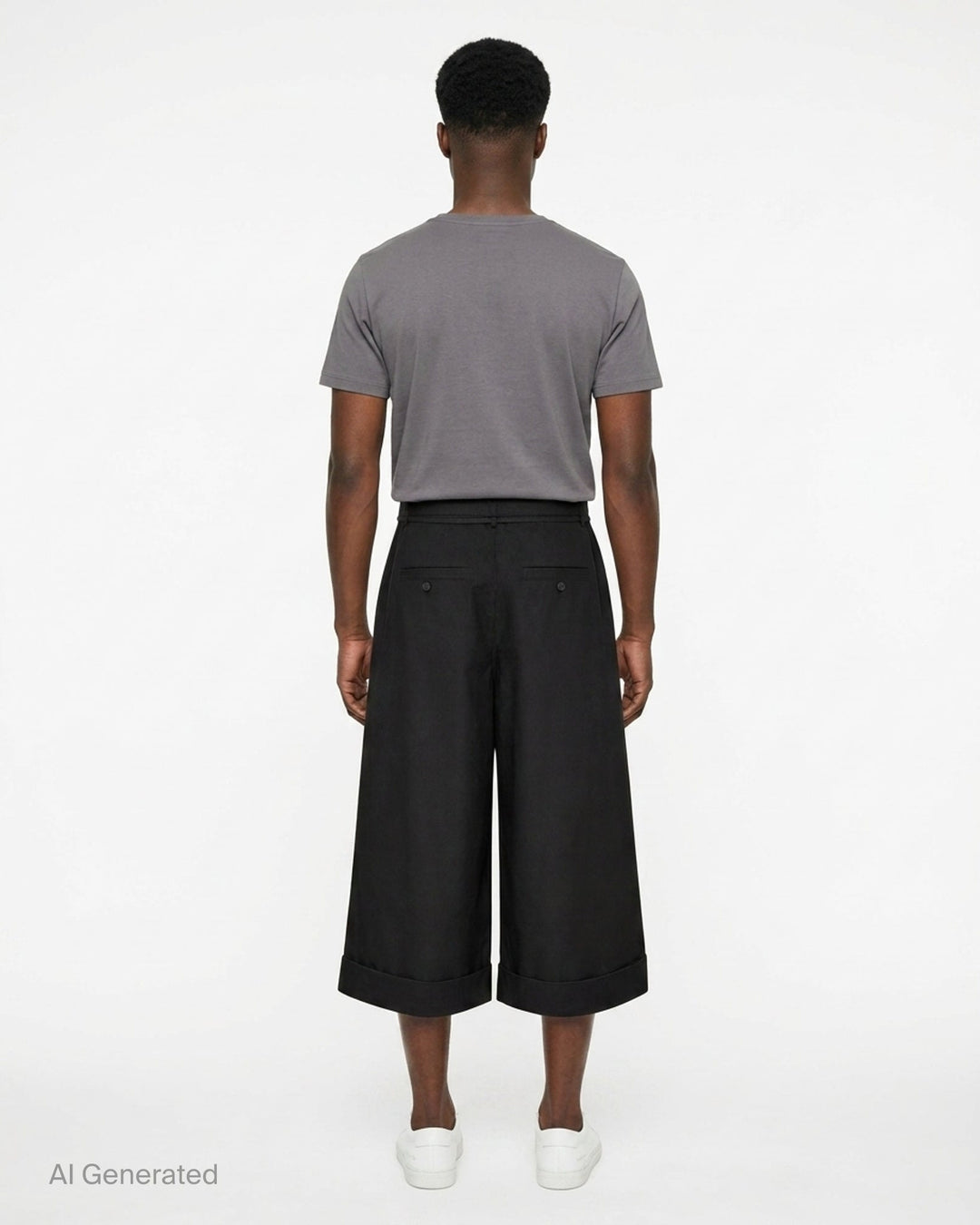 Marin Wide-Leg Cropped Pants | Jacquemus | Club21 - back