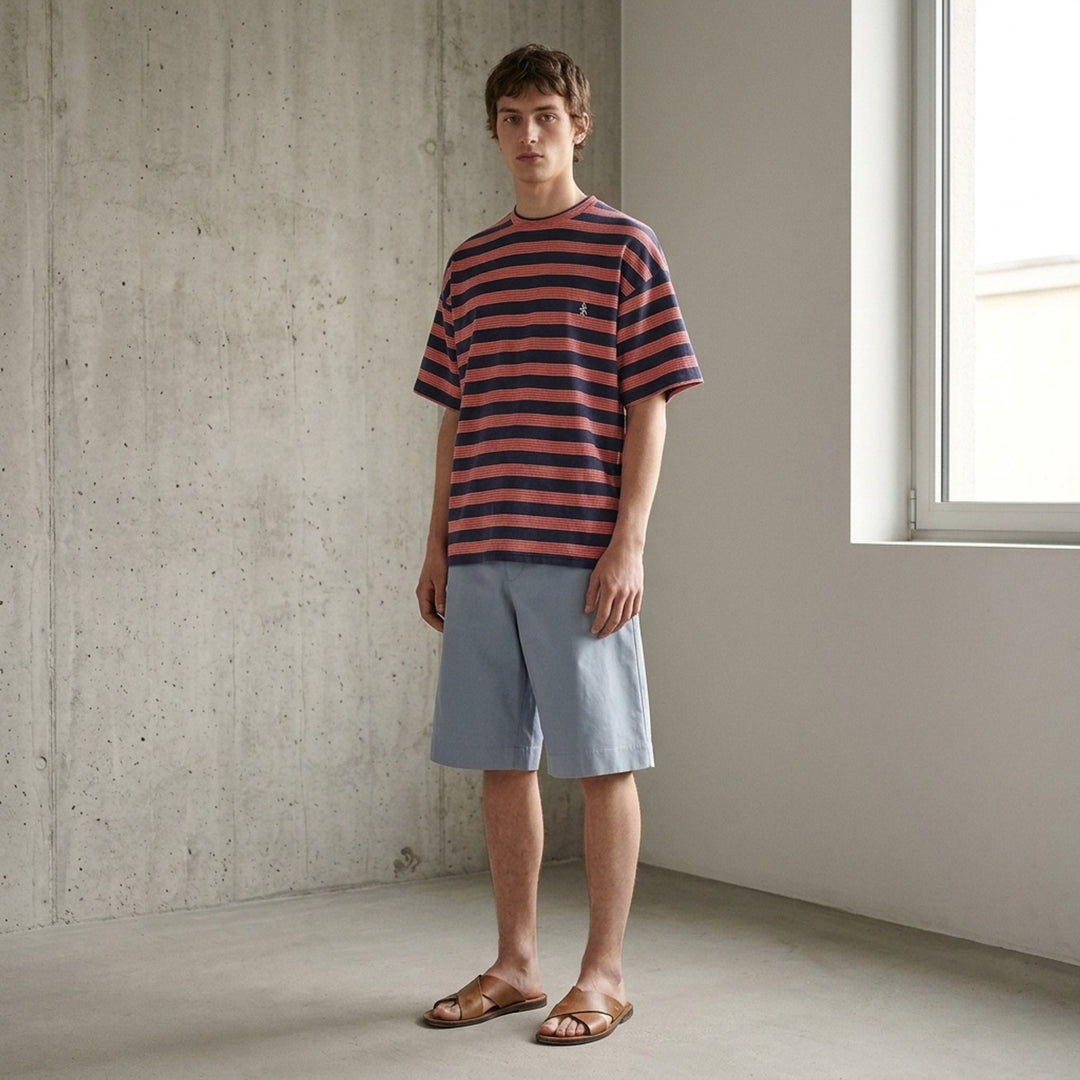 Bicolor Stripe Short Sleeve Tee | Jil Sander | Club21 - lifestyle
