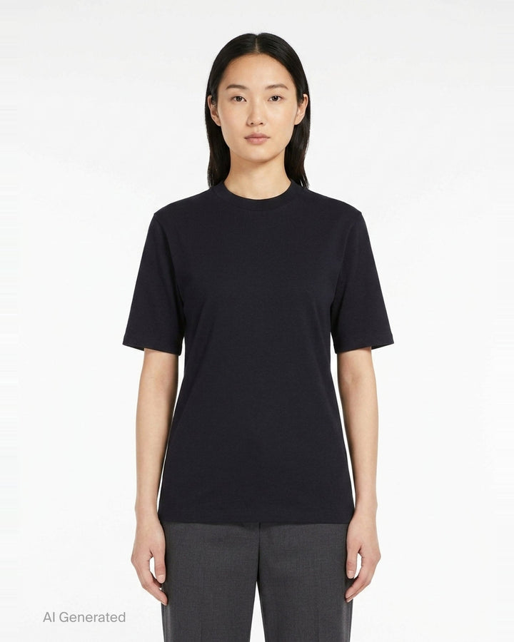 Cotton Basic Short Sleeve Tee | Jil Sander | Club21 - front