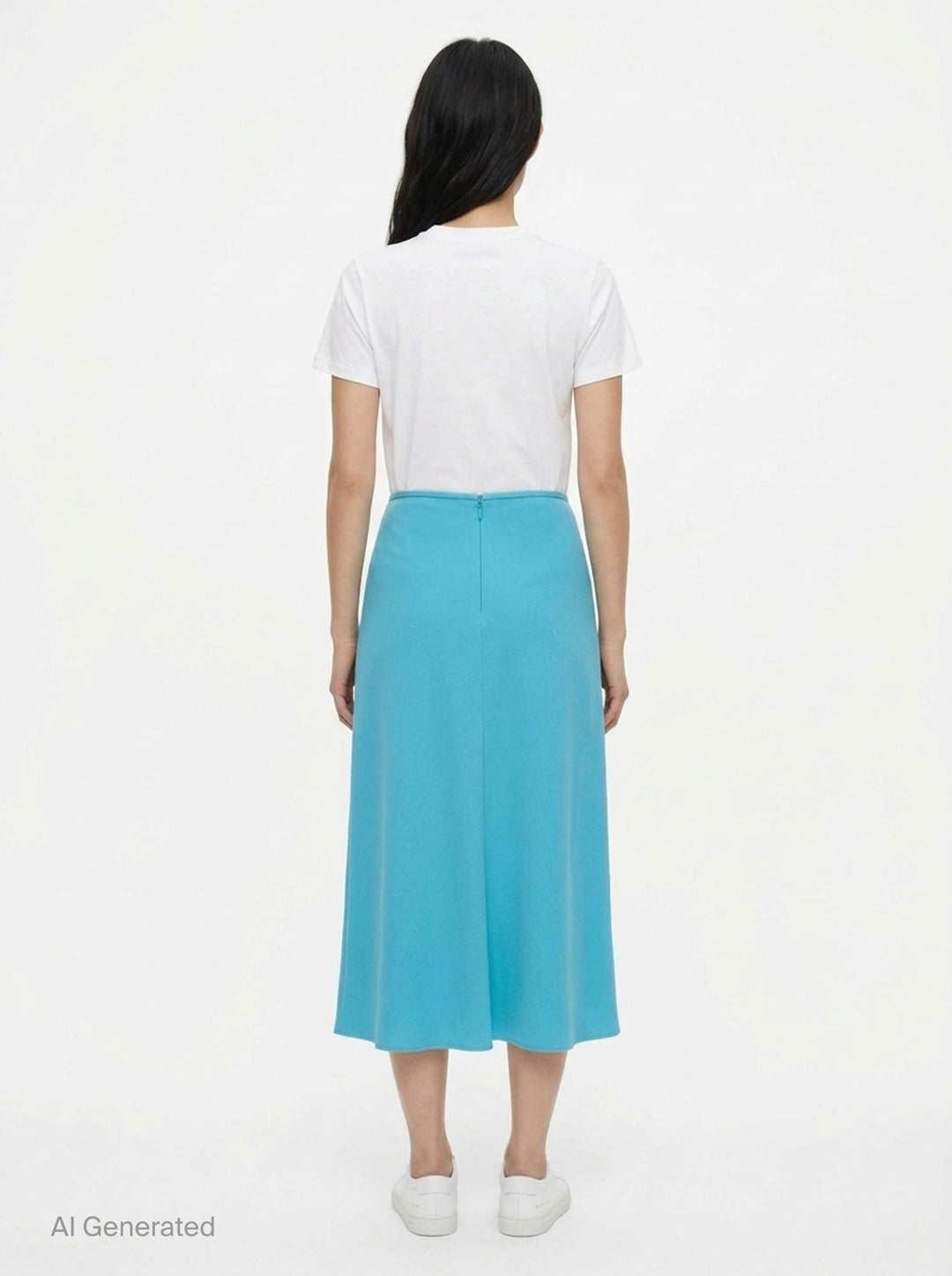 Envers Satin Midi Skirt | Jil Sander | Club21 - back