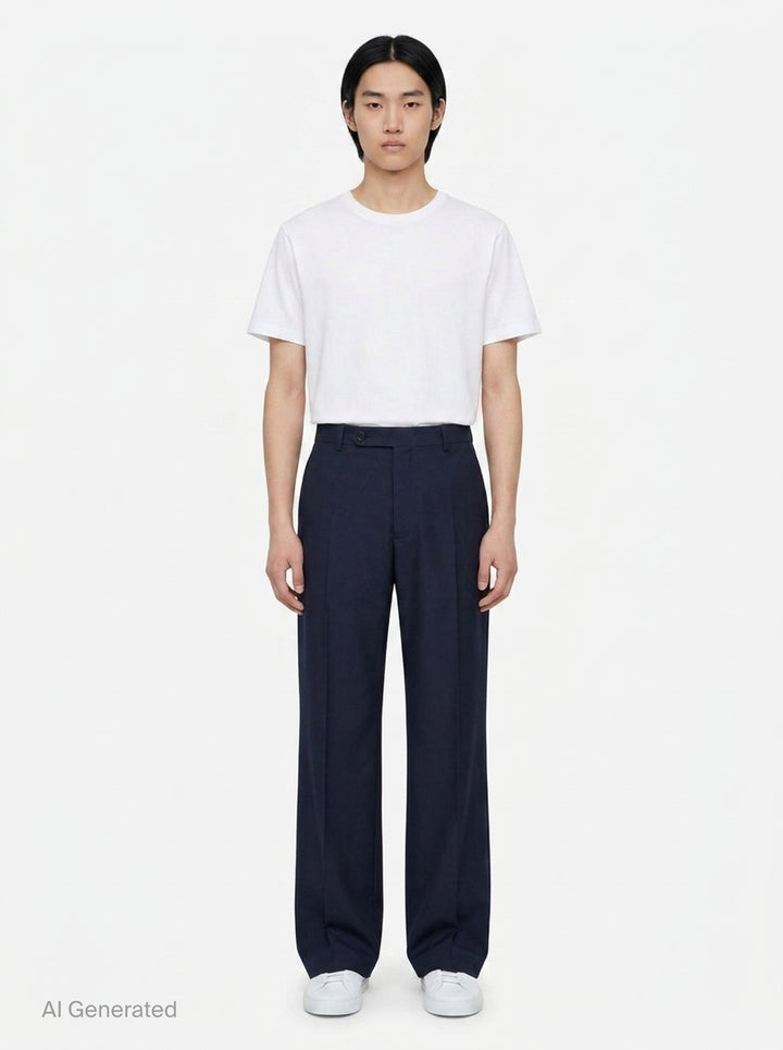 Fil-a-Fil Wide Leg Trousers | Jil Sander | Club21 - front