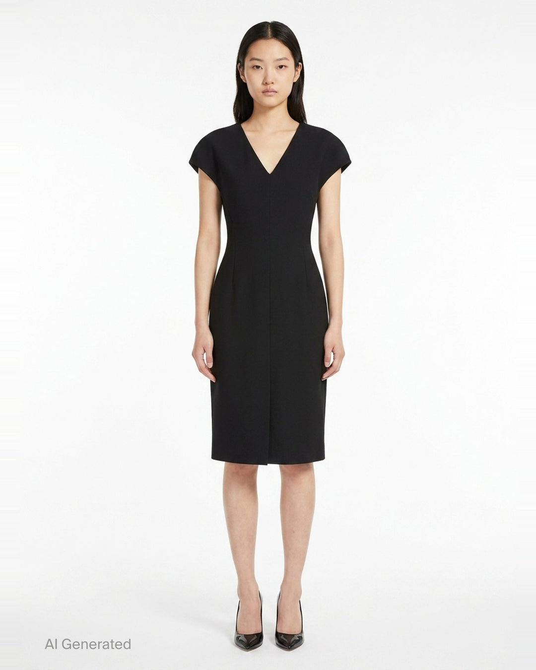 Fluid Wool Sheath Dress | Jil Sander | Club21 - front