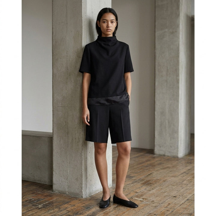 Fluid Wool Short Sleeve Top | Jil Sander | Club21 - lifestyle