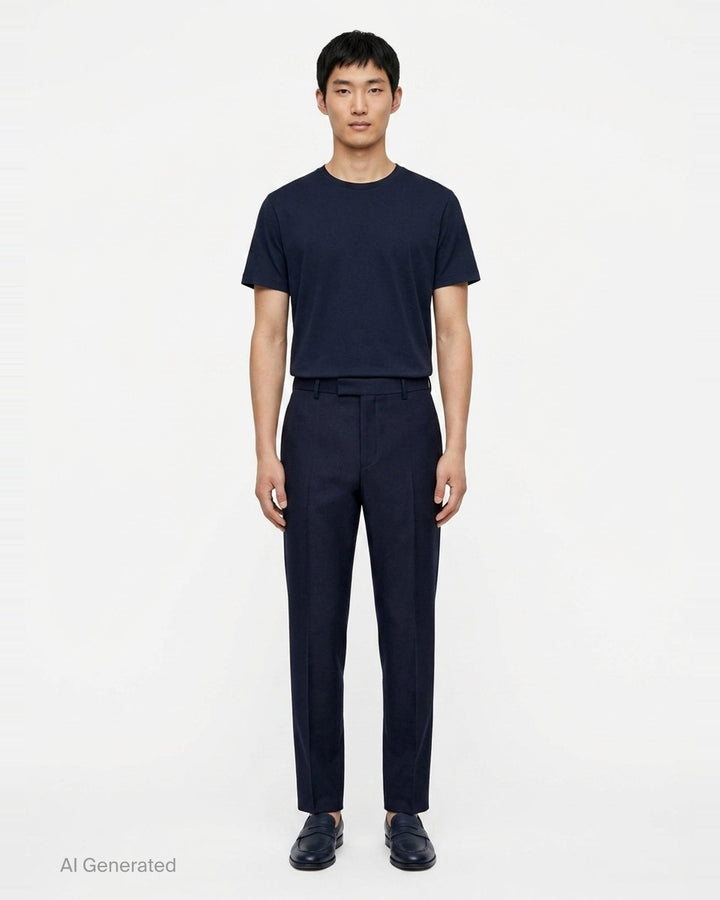Light Brushed Wool Trousers | Jil Sander | Club21 - front