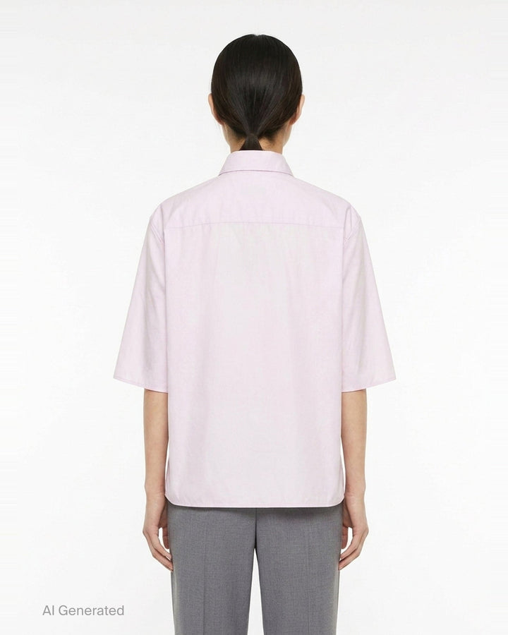 Light Cotton Poplin Shirt | Jil Sander | Club21 - back