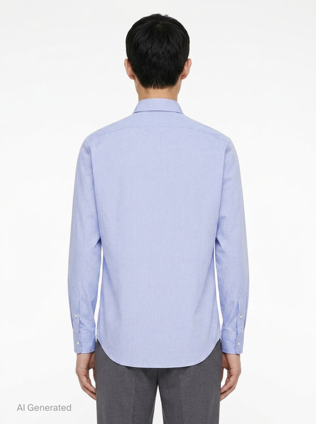 Light Long Sleeve Fil-à-Fil Shirt | Jil Sander | Club21 - back