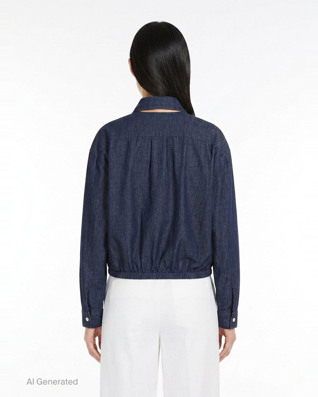 Lightweight Denim Blouson Jacket | Jil Sander | Club21 - back