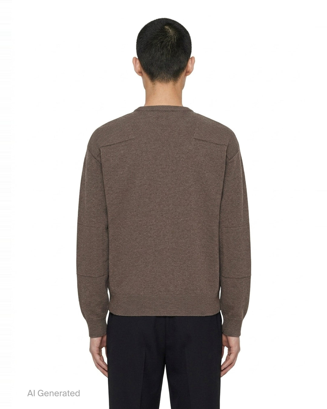Long Sleeve Wool Crewneck Jumper | Jil Sander | Club21 - back