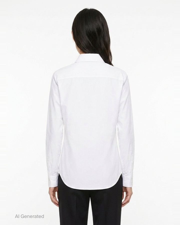 Organic Cotton Poplin Shirt | Jil Sander | Club21 - back
