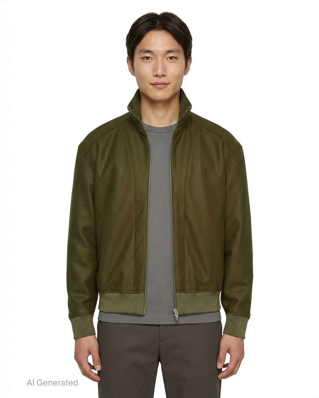 Padded Wool Melton Zip Jacket | Jil Sander | Club21 - front