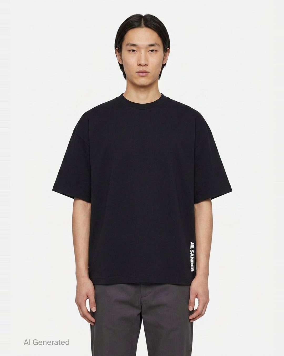 Plain Cotton Short Sleeve Tee | Jil Sander | Club21 - front