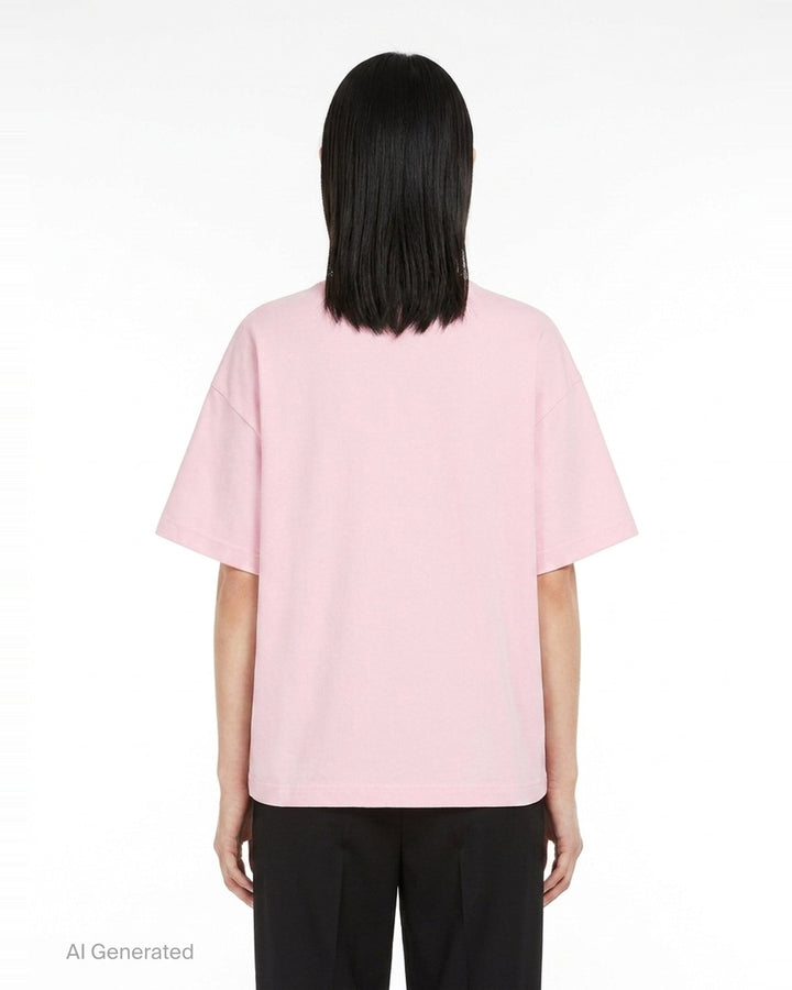 Plain Cotton Short Sleeve Tee | Jil Sander | Club21 - back