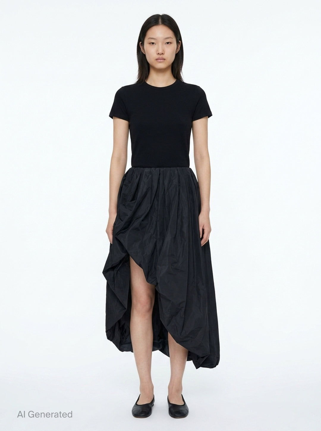 Recycled Light Polyester Skirt | Jil Sander | Club21 - front