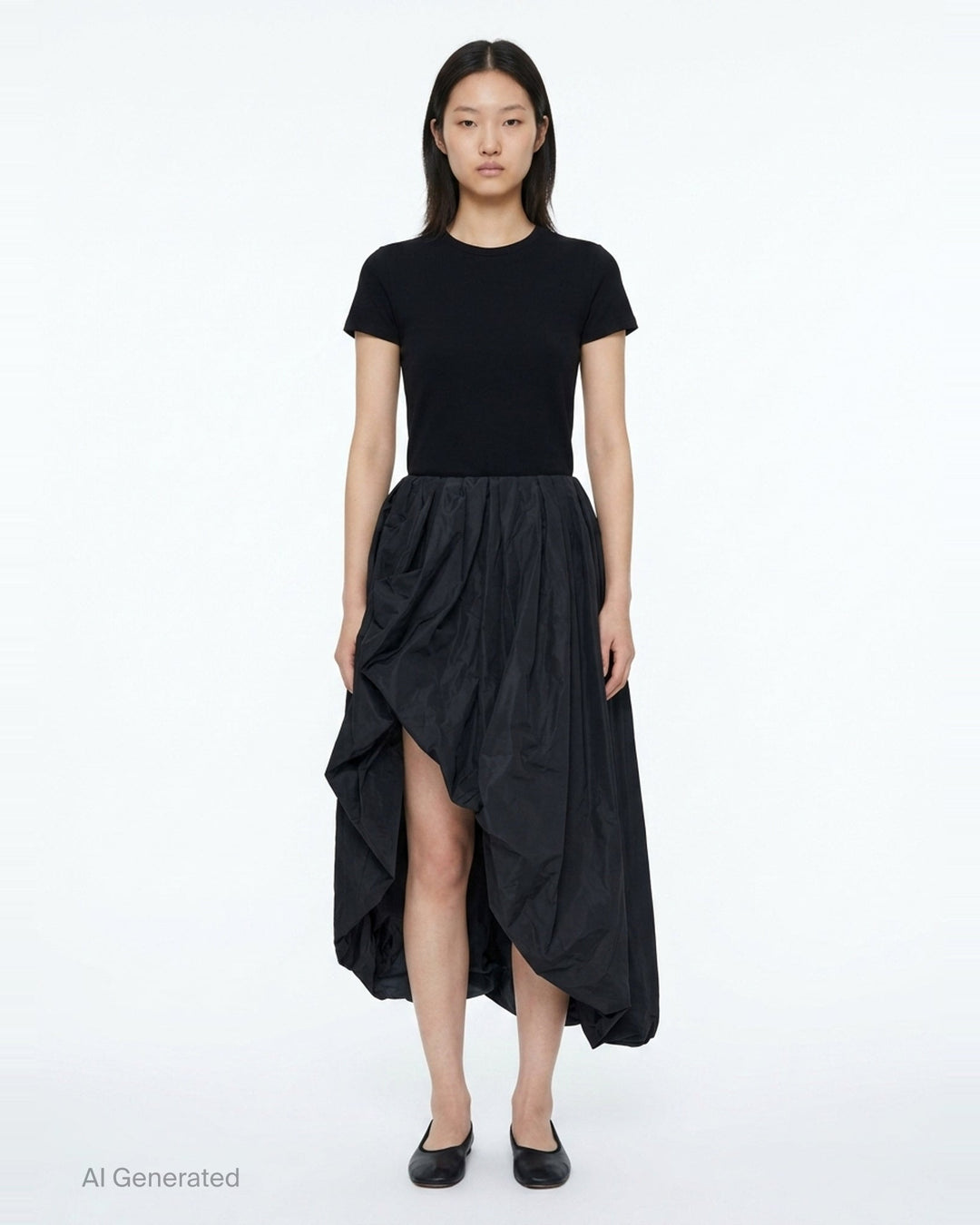 Recycled Light Polyester Skirt | Jil Sander | Club21 - front