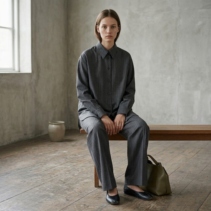 Shadowstripe Fluid Shirt | Jil Sander | Club21 - lifestyle
