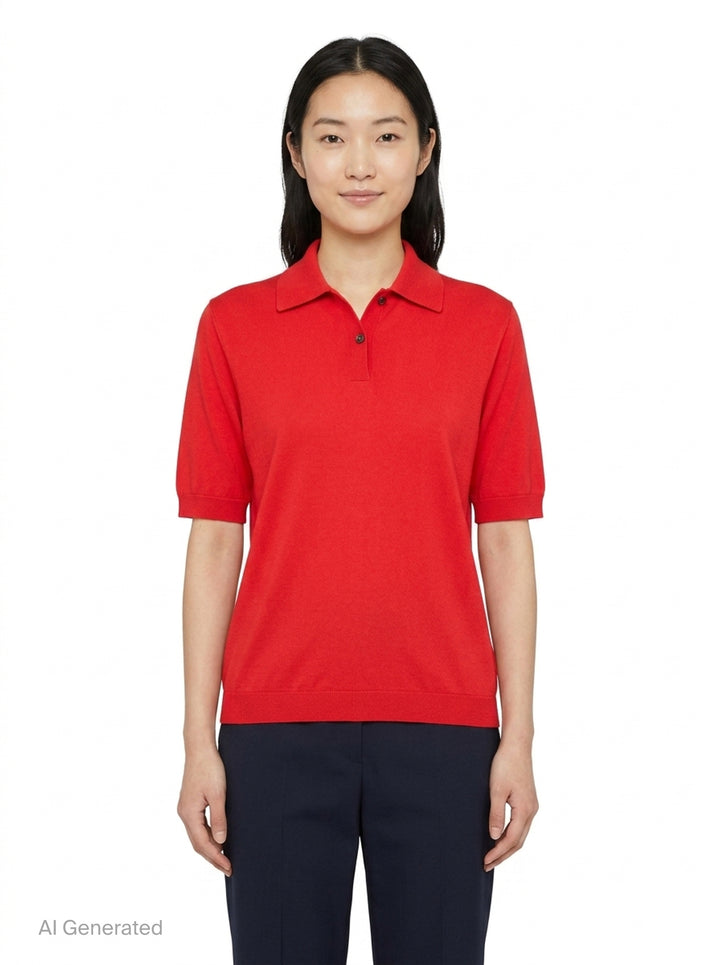 Short Sleeve Extrafine Polo | Jil Sander | Club21 - front