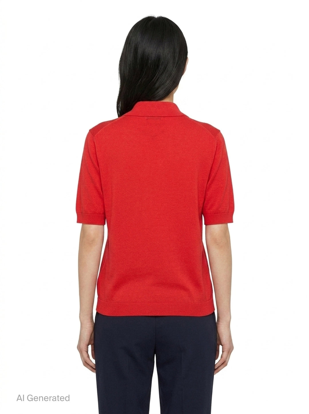 Short Sleeve Extrafine Polo | Jil Sander | Club21 - back