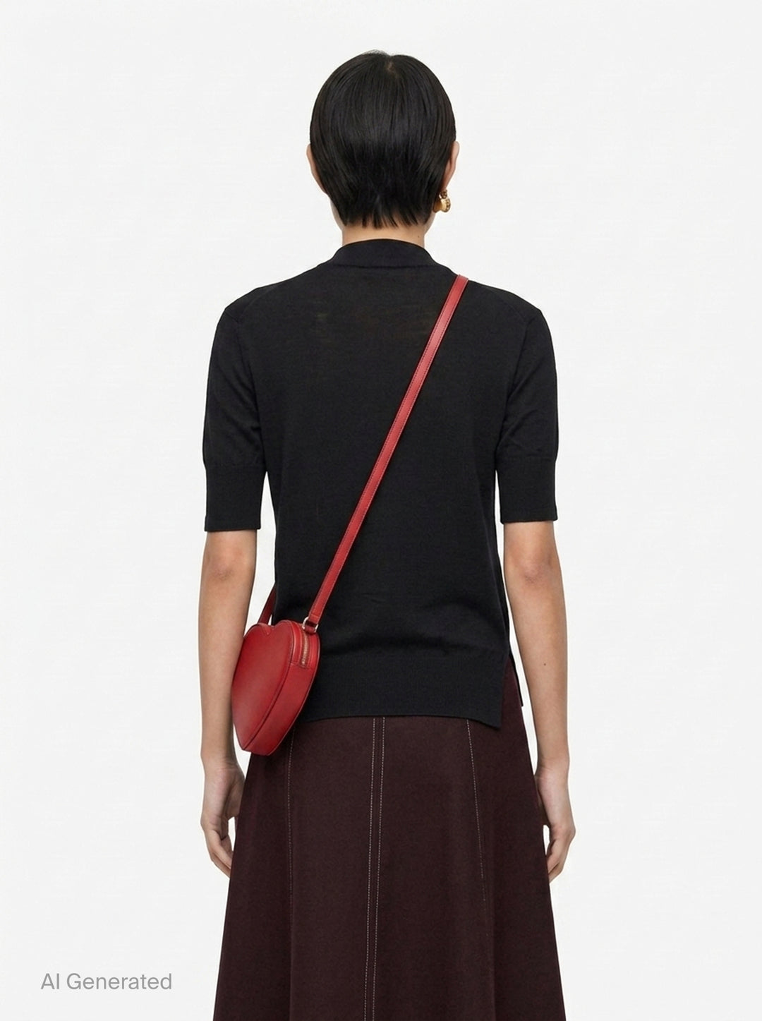 Short Sleeve Knit Sweater | Jil Sander | Club21 - back