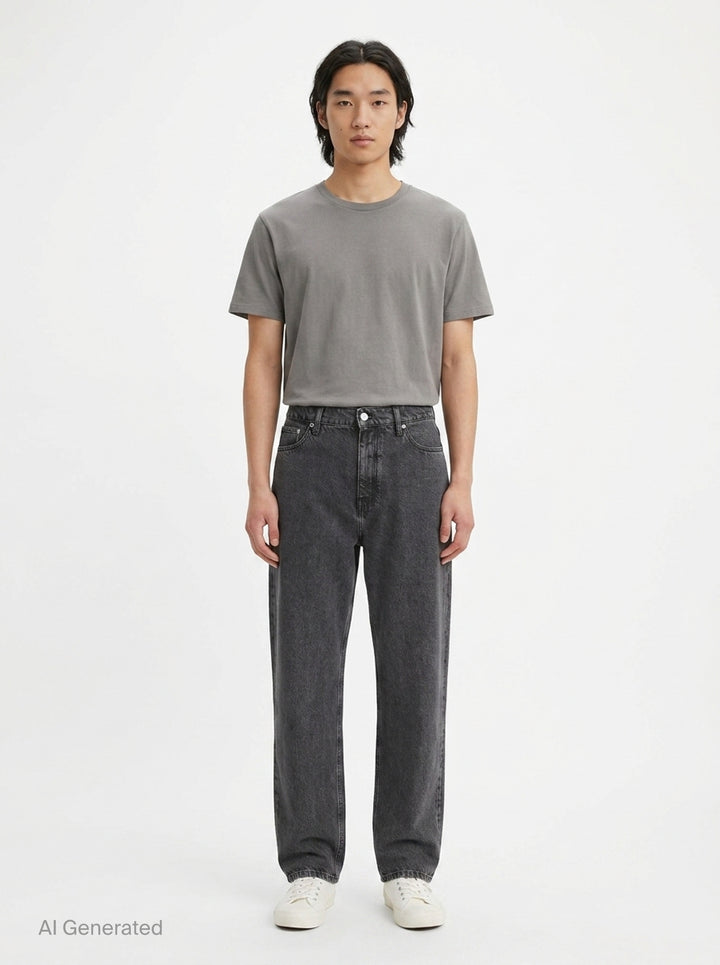 Treated Denim Trousers | Jil Sander | Club21 - front
