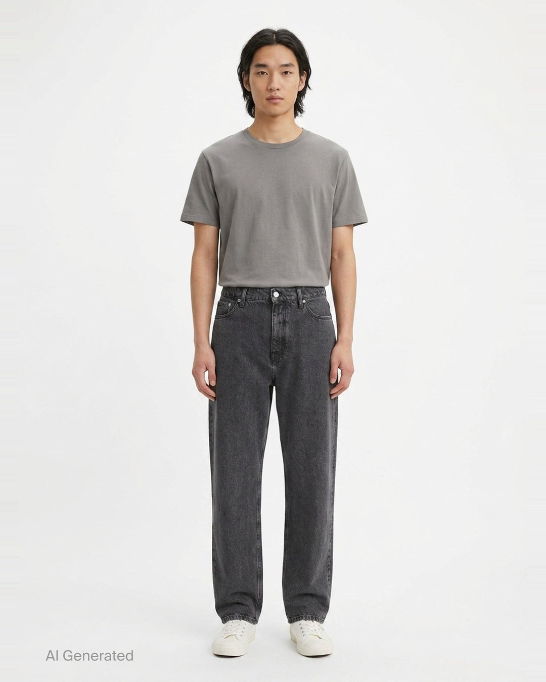 Treated Denim Trousers | Jil Sander | Club21 - front