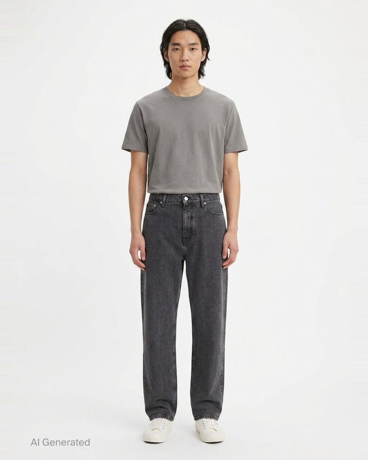 Treated Denim Trousers | Jil Sander | Club21 - front