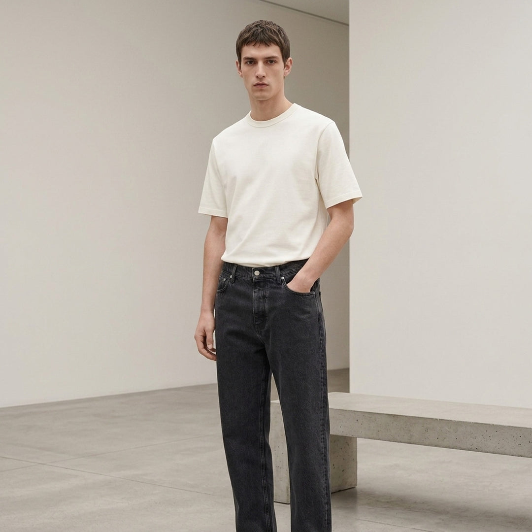 Treated Denim Trousers | Jil Sander | Club21 - lifestyle